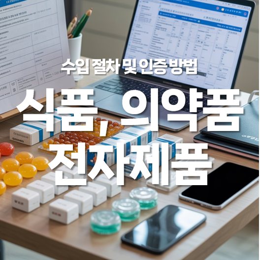 식품, 의약품, 전자제품 수입 절차 및 인증 방법