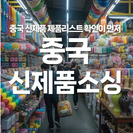 중국 신제품 소싱 기회, 제품 리스트 확인이 먼저입니다